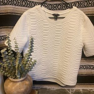H&M sweater feel textured top